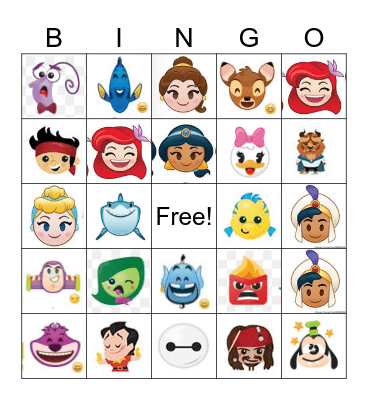 Disney Bingo Card