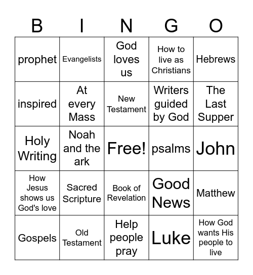 Chapter 2 Review Bingo Card