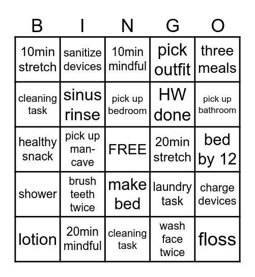 DAILY BINGO Card