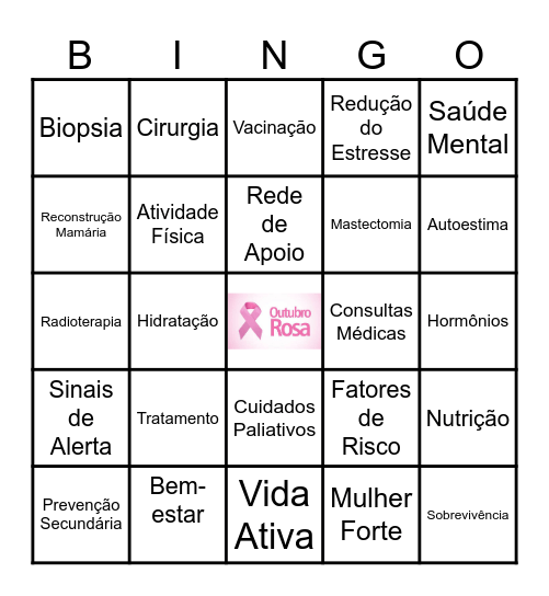 BINGO ROSA Bingo Card