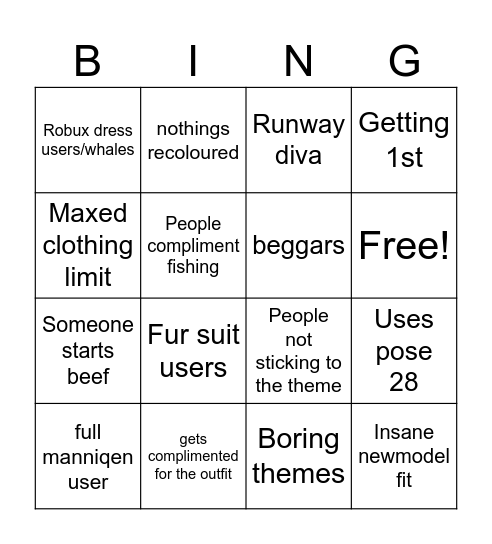 DTI BINGO Card