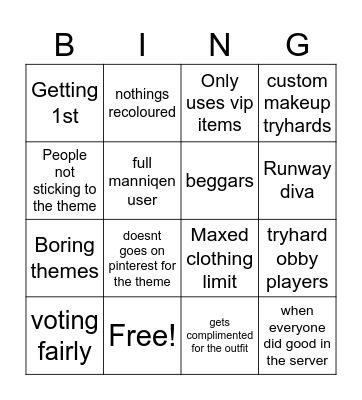 DTI BINGO Card