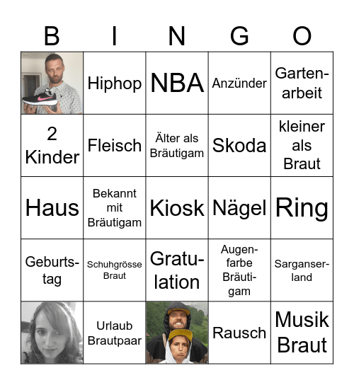 Hochzeitsbingo Pascälis Bingo Card