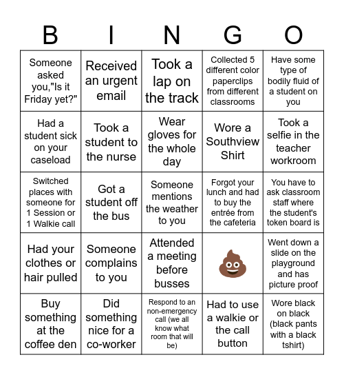 ABA Bingo Card