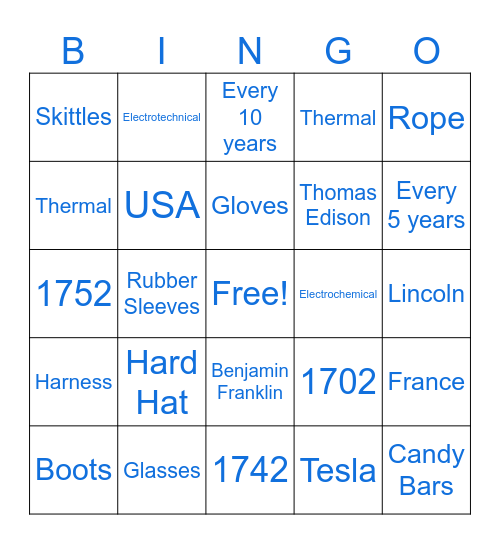 POWER Week 2024 Bingo Card