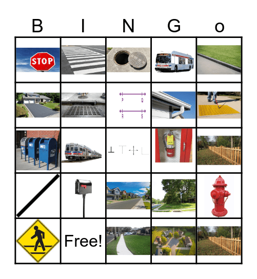 Environmental Objects BINGO Card