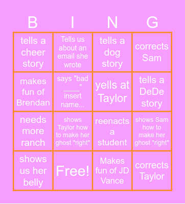 Jordan Bingo Bonanza Bingo Card