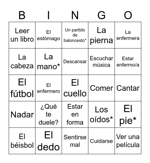 Encuentros 2 PU3 Bingo Card