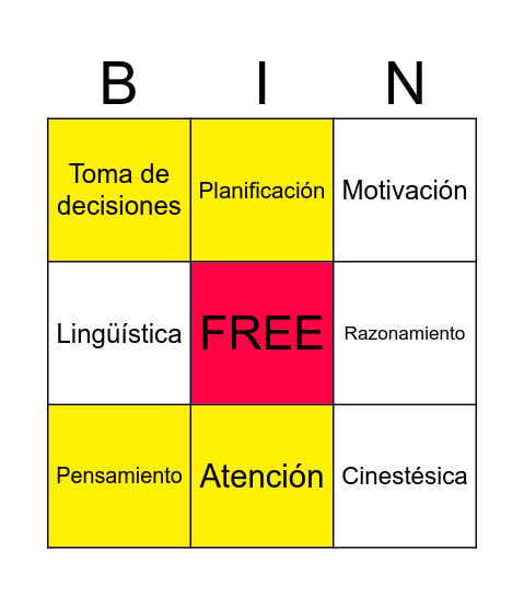 BINGO-BIOMA Bingo Card