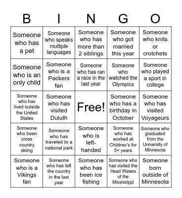 Pharmacy Week Bingo Card