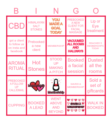 MEMBERSHIP BINGO Card