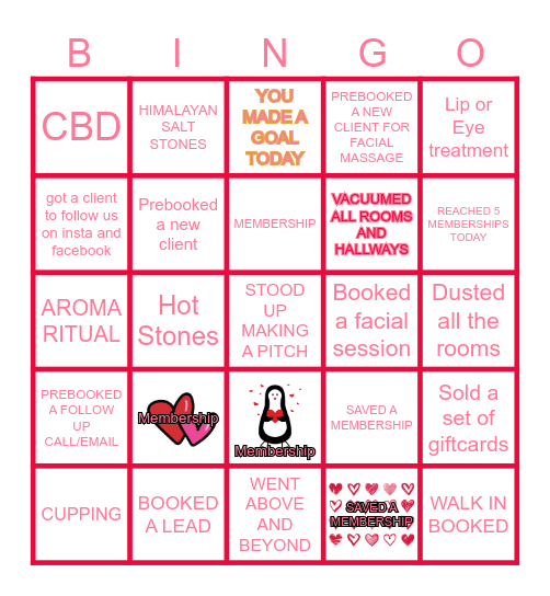 MEMBERSHIP BINGO Card