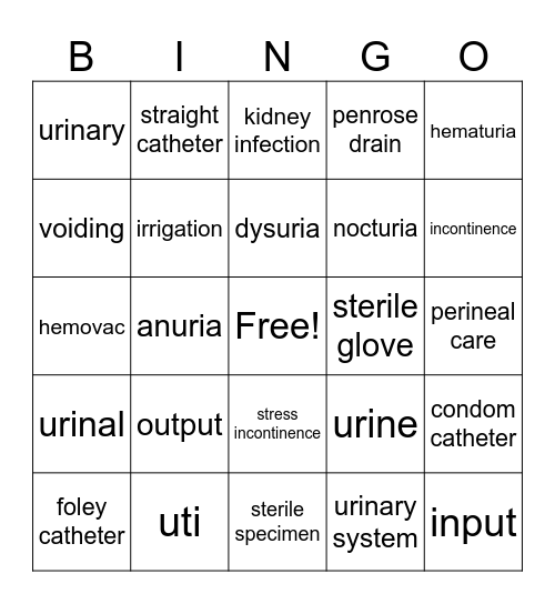 week 6 Bingo Card