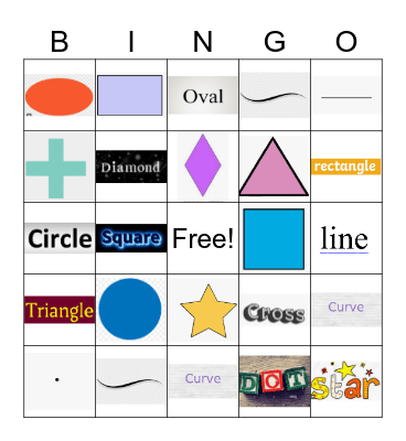 Shapes Bingo Card