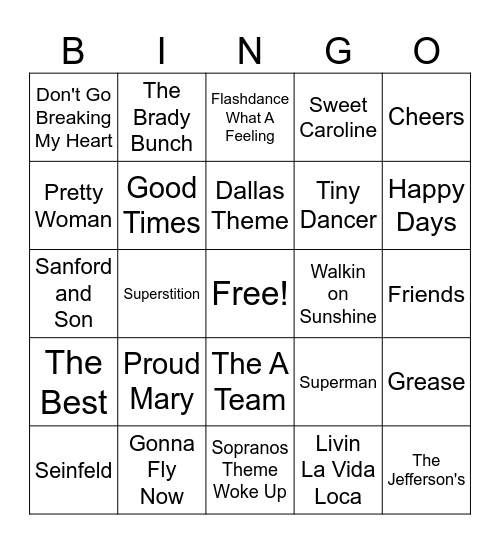 District 22 Employees Rock Bingo Card