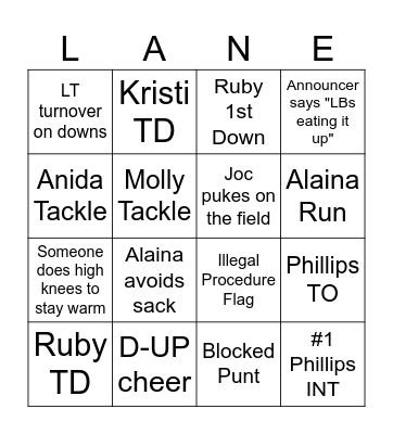 LTFF City Championship 2023 Bingo Card