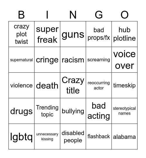 Tomorrows teachings Bingo Card