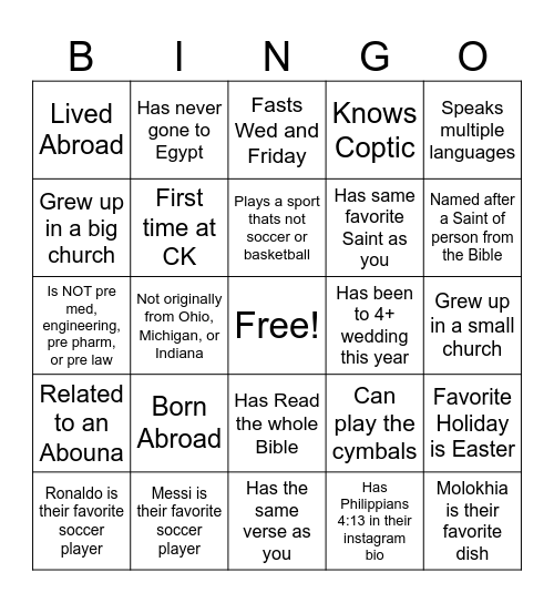 CK 2024 Bingo Card