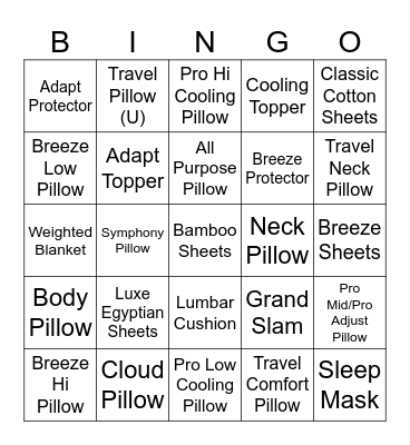 Accessories Bingo Card