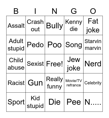 Untitled unifindont in 8badfansill Bingo Card