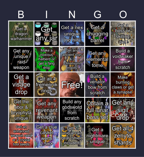 BOMB SHELTER BINGO Card