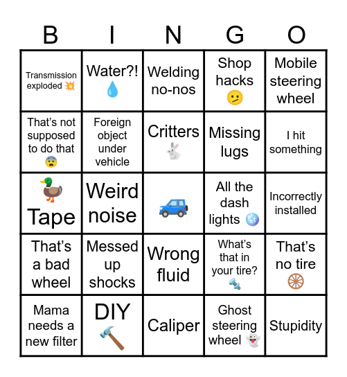 Customer States Bingo Card