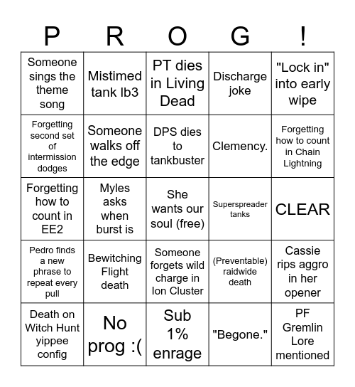 M4S BINGO Card