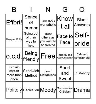 User Manual Bingo Card