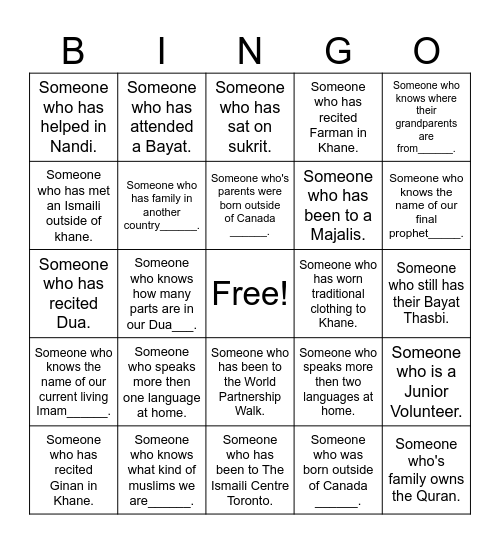 Grade 2 Bingo Card