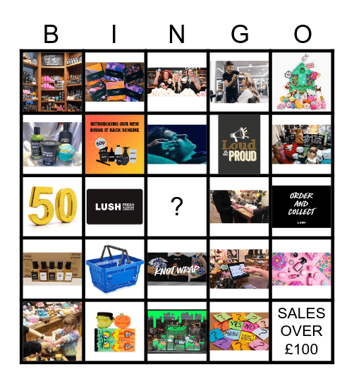 Lush Livingston's Sunday Bingo Card