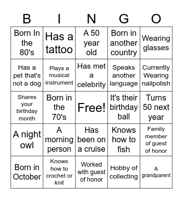 Paige's Birthday Ball! Bingo Card