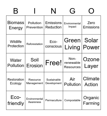 ECOBINGO Card