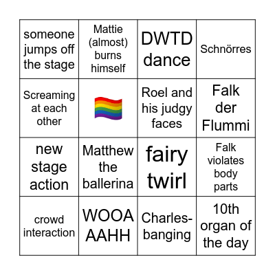 POWERWOLF BINGO Card