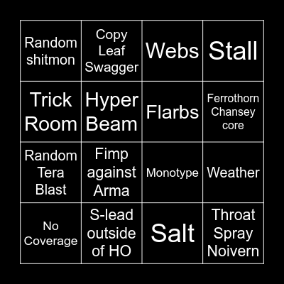 Ladder BS bingo Card