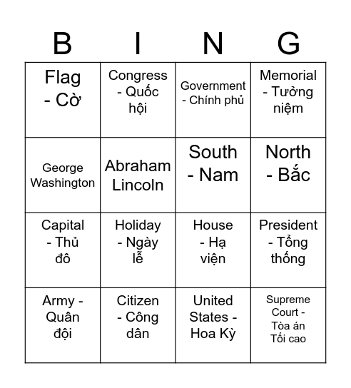 Đọc Bingo Card