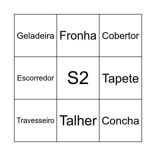 BINGO CHÁ - BIA E DOUGLAS Bingo Card