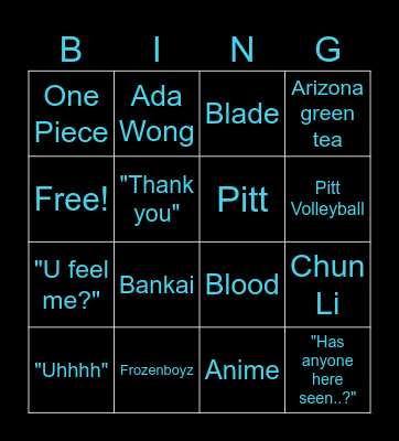 Frozenboyz Bingo Card