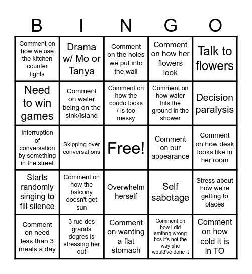 Cecilia Tam Bingo Card