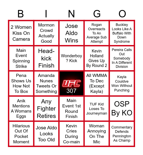 Pereira Vs. Rountree Bingo Card
