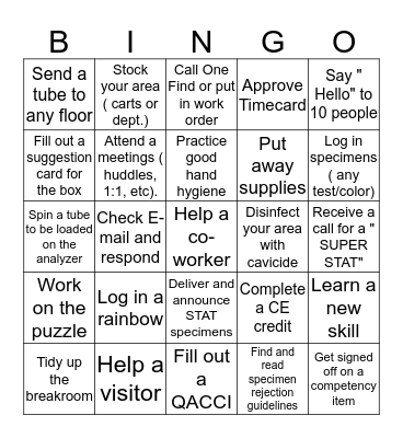 Baywood Bingo Card