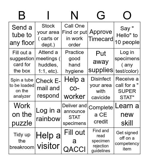 Baywood Bingo Card