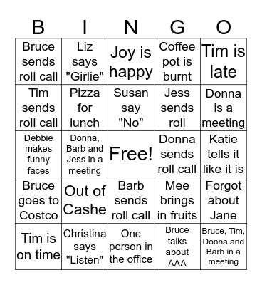 HealthStar - Corporate - Bingo Card