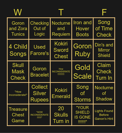 ZOoTR Bingo Card