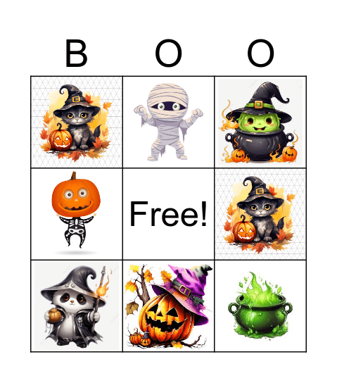 Halloween Bingo Card