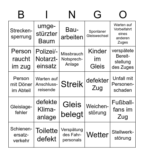 Das große                Bullshit Bingo 2024 Bingo Card