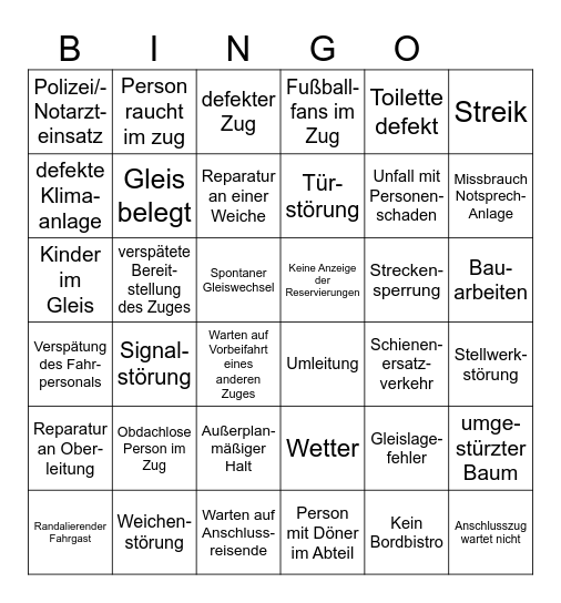 Das große                Bullshit Bingo 2024 Bingo Card