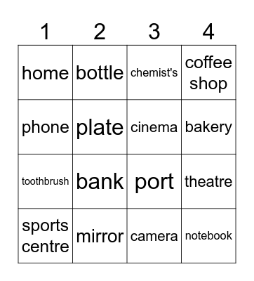 bingo Card
