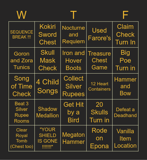 OoTRomgLOLbingo Card