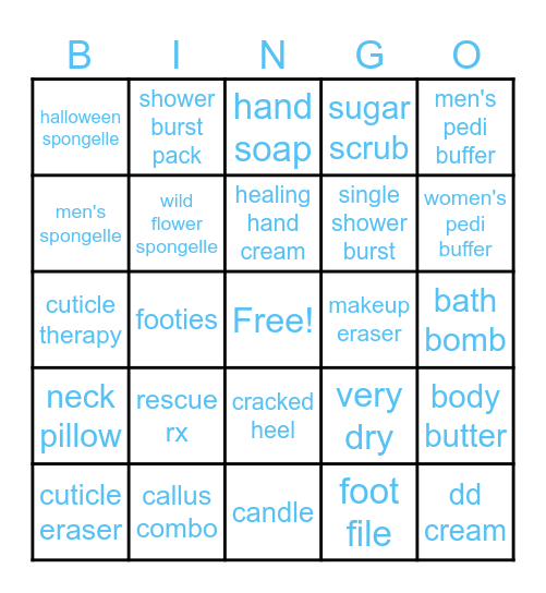 Frenchies Retail Bingo Card