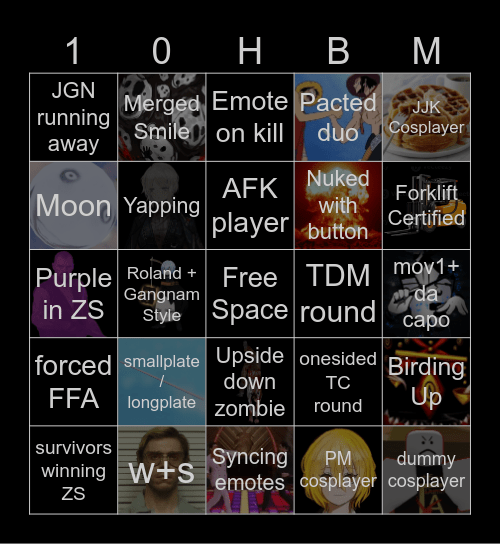 Item Asylum Bingo Card